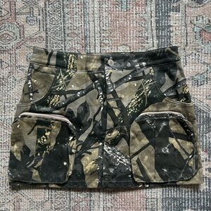 Fashion nova camo mini skort. Never worn